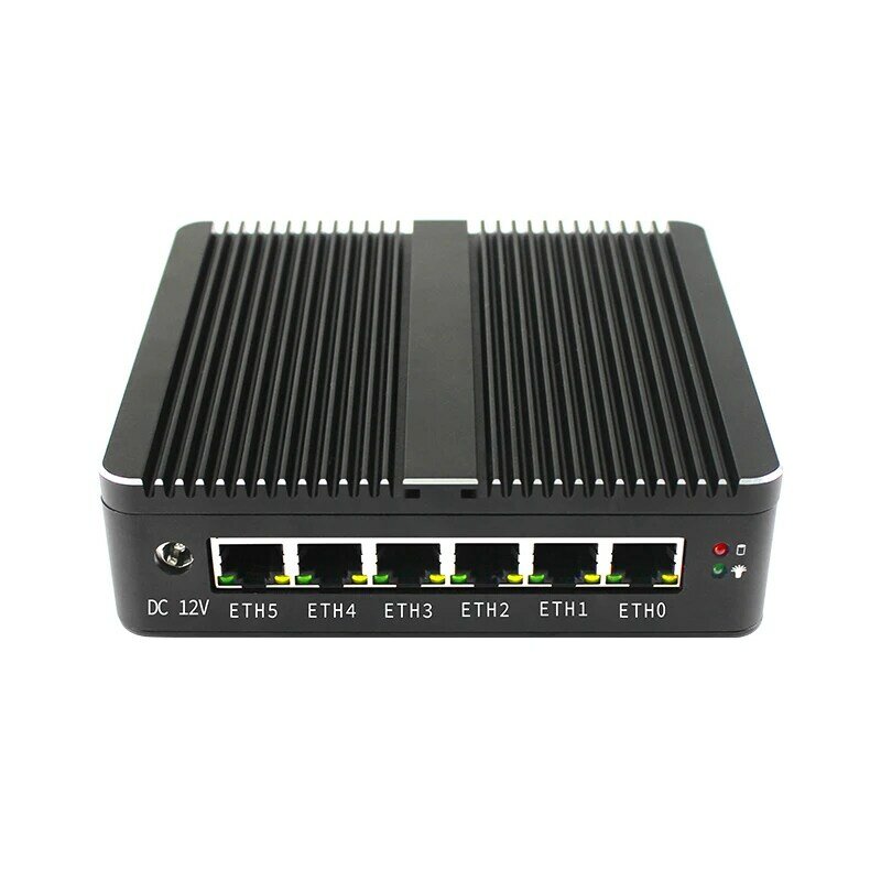 BKHD 2023 Pfsense Firewall Router Mini PC 6 LAN Intel Celeron 3867U 5205U J4125 1Gbps 2,5 Gbps puertos Ethernet OPNsense OEM ODM