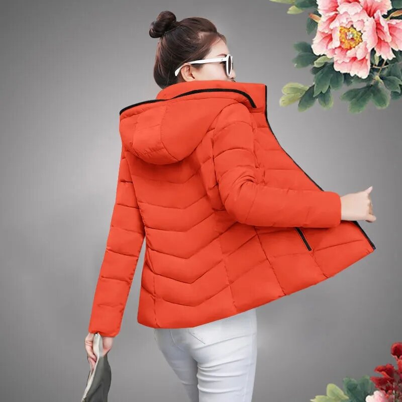 Женское хлопковое пальто на осень и зиму, Корейская Свободная куртка с хлопковой подкладкой, женские короткие теплые утепленные парки, пальто, новинка 2023, женская верхняя одежда