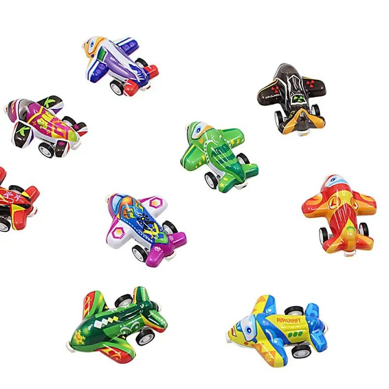 어린이 풀백 소형 비행기 장난감, 관성 다채로운 미니 비행기 모델 장난감, 어린이 소년 선물, 인기 직송