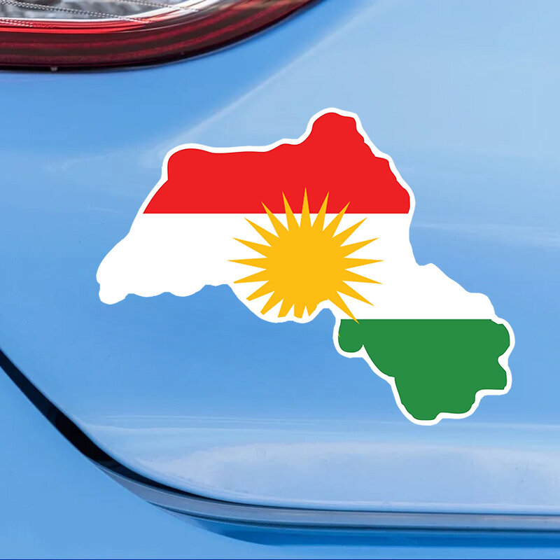 Kurdistan curdes Map Sticker per auto Moto Map Flag decalcomania in vinile decorazione della parete esterna S62409 #