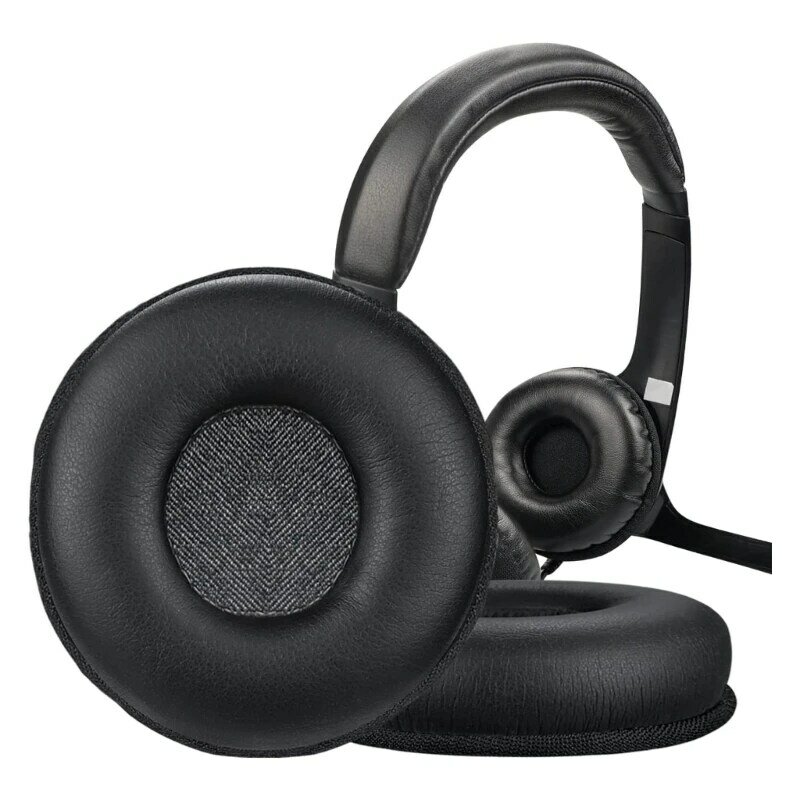 Lembut Bantalan Telinga Bantal Telinga untuk Logitech H390 H600 H609 Headphone Bantalan Telinga Bernapas Busa Memori Bantalan