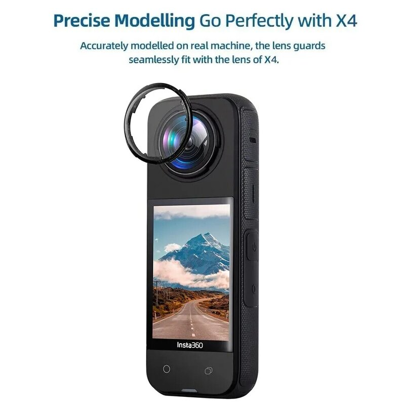Lens Guards For Insta360 X4 Sports Camera Anti-Scratch Protector Cover Rotating Protective PC Lens Protective Mirror Accessories