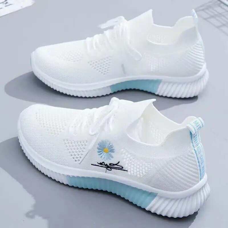 2024 Sneakers Women Breathable Mesh Casual Shoes Female Fashion Sneakers Platform Women Vulcanize Shoes Chaussures Femme