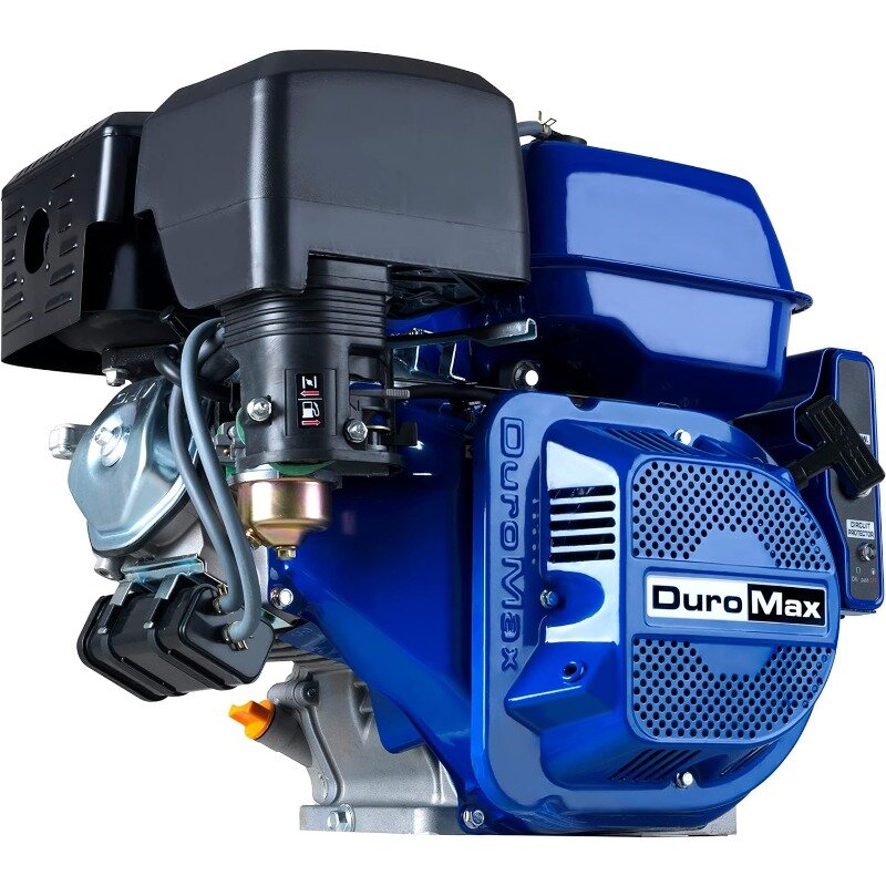 DuroMax-motor multiusos XP18HPE 440cc, arranque eléctrico a Gas, aprobado por el Estado 50, azul