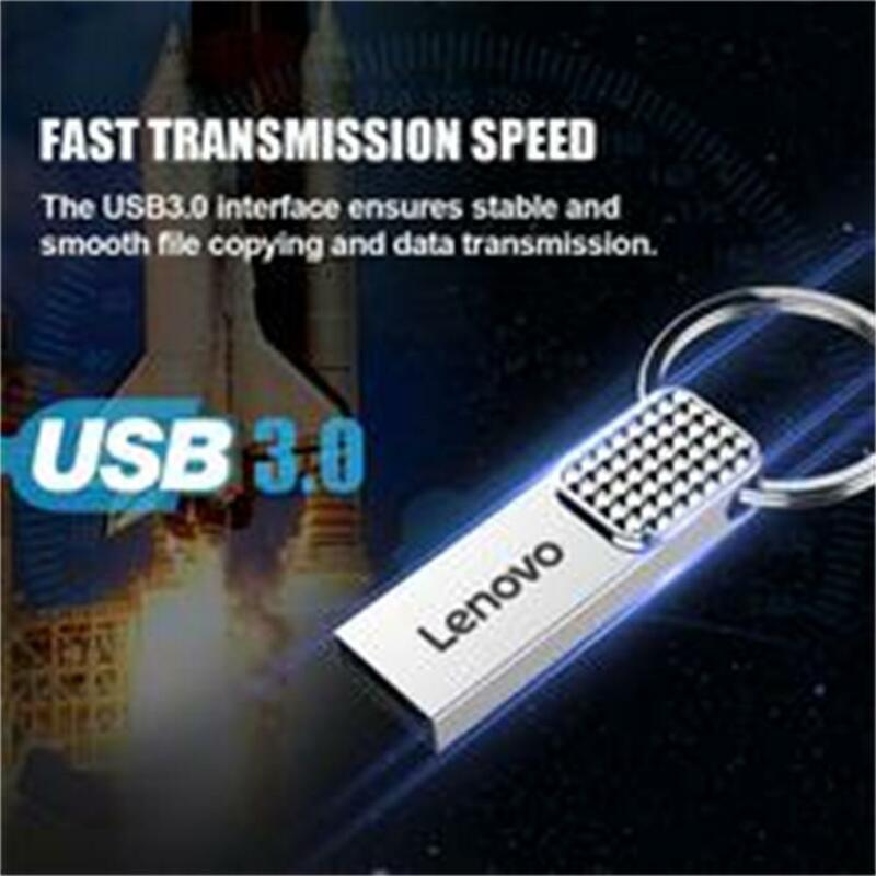 Lenovo-Mini Pendrive USB 3,0 de Metal OTG, 2TB, 1TB-64GB, tipo C, de alta velocidad