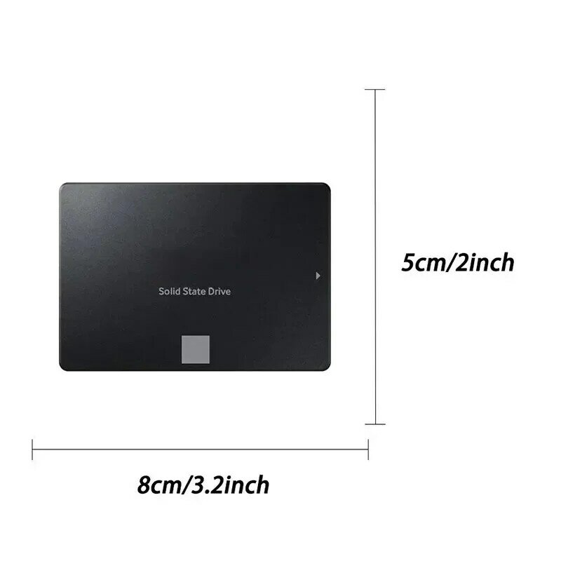 Unidade interna de estado sólido, SSD 870EVO, disco rígido para microcomputador, desktop, laptop, 2,5 ", Sata III, 2TB, 4TB