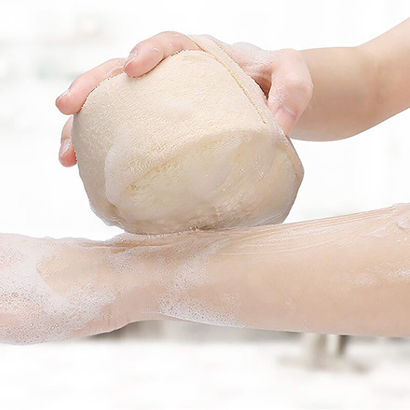 Naturalny gąbka z trukwy piłka do kąpieli kąpieli pod prysznic wanny płuczka z myjką trwałe zdrowe szczotka do masażu