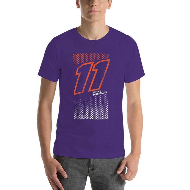 Kaus Denny Hamlin baru 2021 kaus Edisi Baru kaus olahraga putih anak laki-laki untuk pria