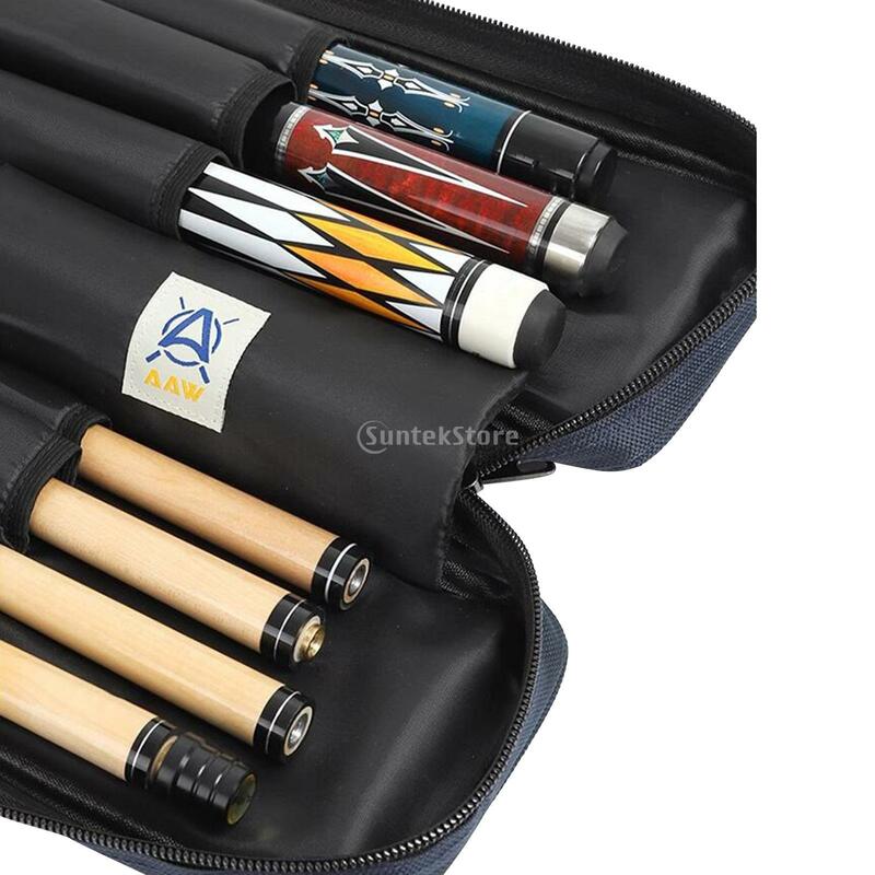 Pool Cue Sticks Bag 1/2 Cue Case Billiard Stick Storage Bag Dustproof Portable Snooker Billiard Cue Case 7 Holes Cue Case 83cm