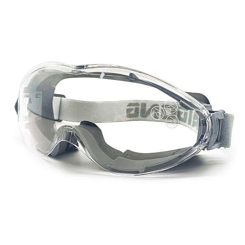 Kacamata pengaman Anti kabut lensa Bening, kacamata pelindung mata Anti cipratan debu tahan percikan, kacamata Lab kerja kelas industri