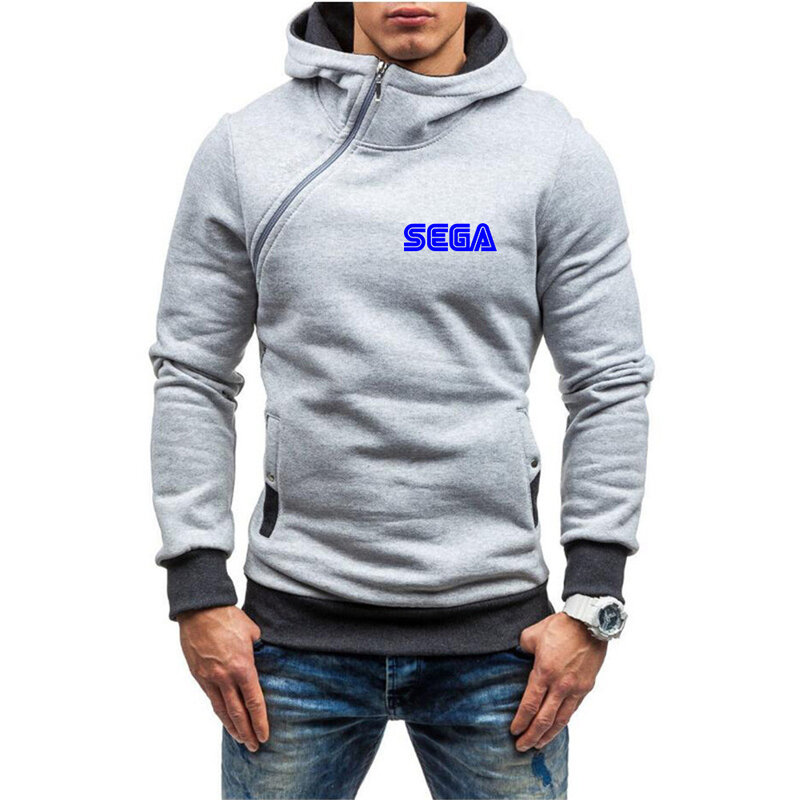 Sega-Sweats à capuche cinq couleurs pour hommes, sweats à capuche ajustés, chemises de protection confortables et décontractées, printemps et automne, 2023 Nouveau