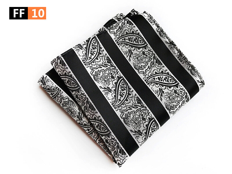 Fashion textured Print Silk Handkerchiefs 25cm*25cm for Man Party Business Office Wedding Gift Accessories  Pockets Square