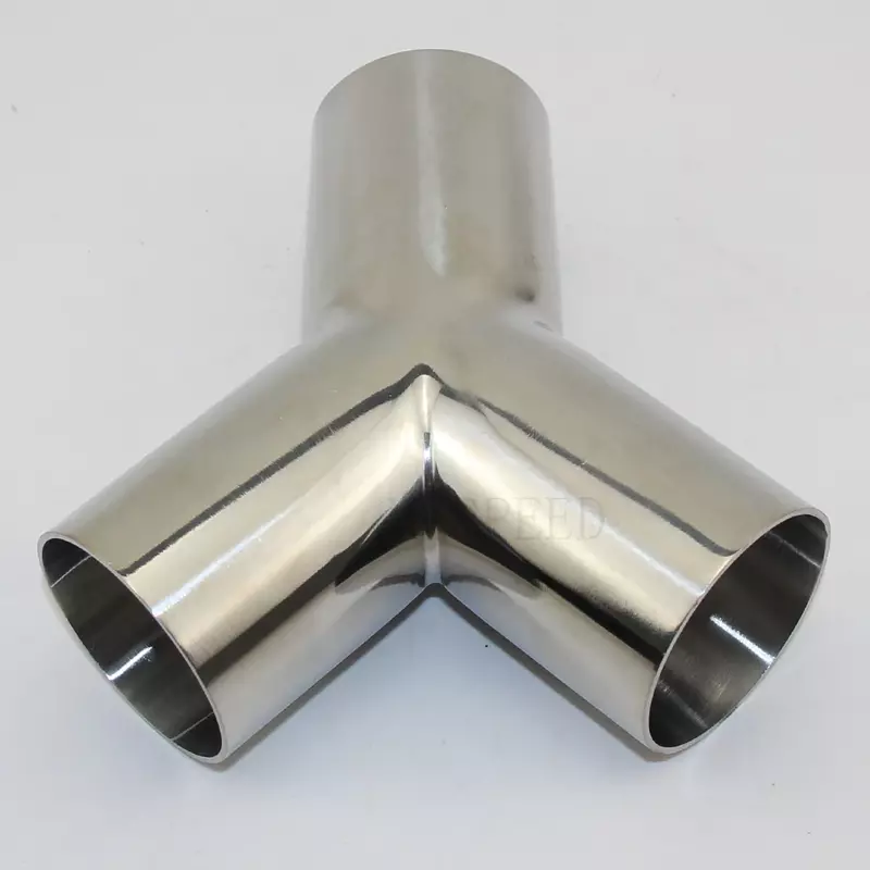 304 Stainless Steel Y Type Way Connector Sanitary Fitting Tee Pipe Fittings