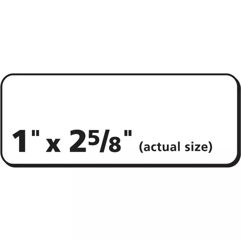 Etichette per indirizzi conduttori, bianche, 1 "x 2-5/8", Laser, 3,000 etichette (05136) 2.494 lb
