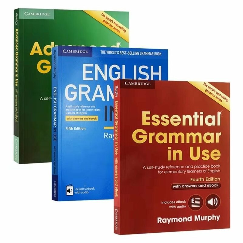 แคมบริดจ์ไวยากรณ์ภาษาอังกฤษระดับประถมศึกษาขั้นสูง Essential ไวยากรณ์ภาษาอังกฤษที่ใช้งานอยู่ทดสอบภาษาอังกฤษการเตรียมหนังสือมืออาชีพ