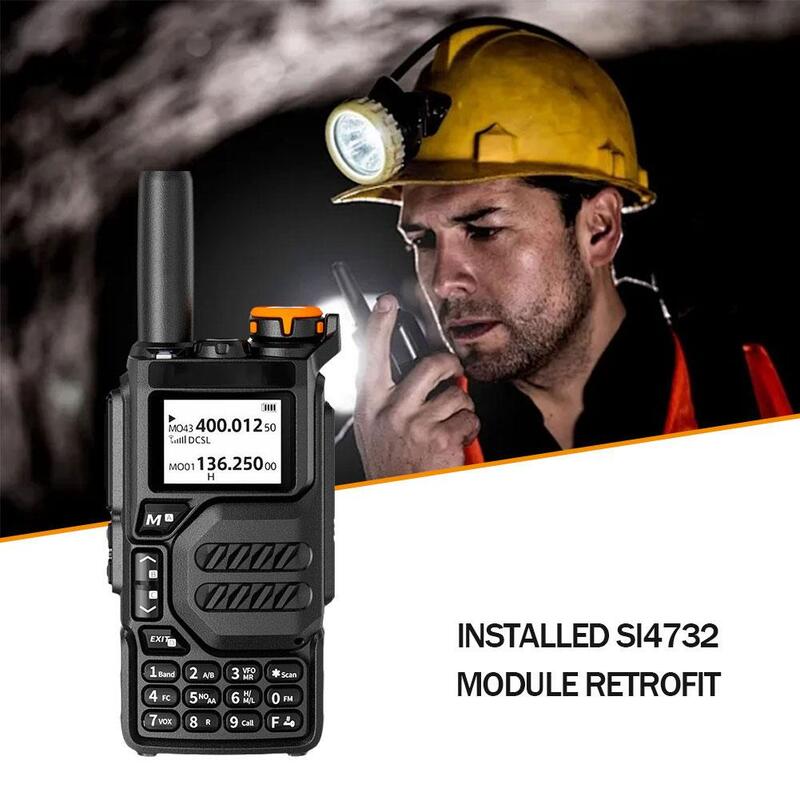Si4732 Zmodyfikowana walkie-talka UV-K5 o dużej mocy obsługuje odbiór krótkofalowy Wielopasmowa transmisja i odbiór pełnopasmowy