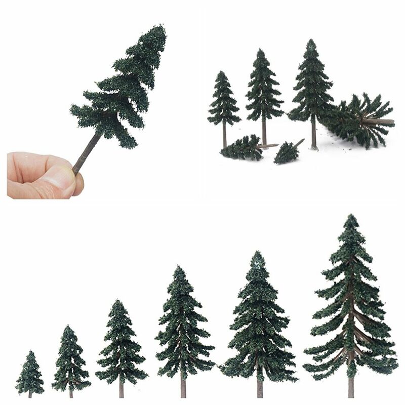 10/20/30pcs 5-15cm Zeder Baum grüne Landschaft Landschaft Modell Zedern bäume für Bahngleis Gebäude Modell Layout Requisite