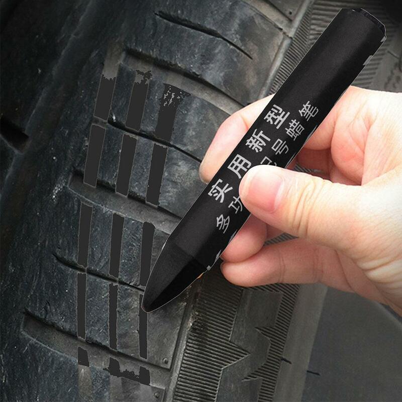 Rotuladores de neumáticos a prueba de agua, crayones de marcado ligeros para neumáticos de madera, piedras resistentes a la decoloración, S1v3
