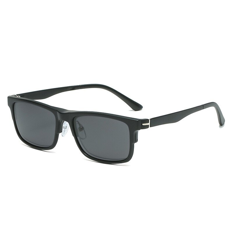 Eyeglasses Frame Men Women With 5 PCS Clip On Polarized Sunglasses Spectacle Magnetic Glasses Male UV400 Eyeglasses 2293