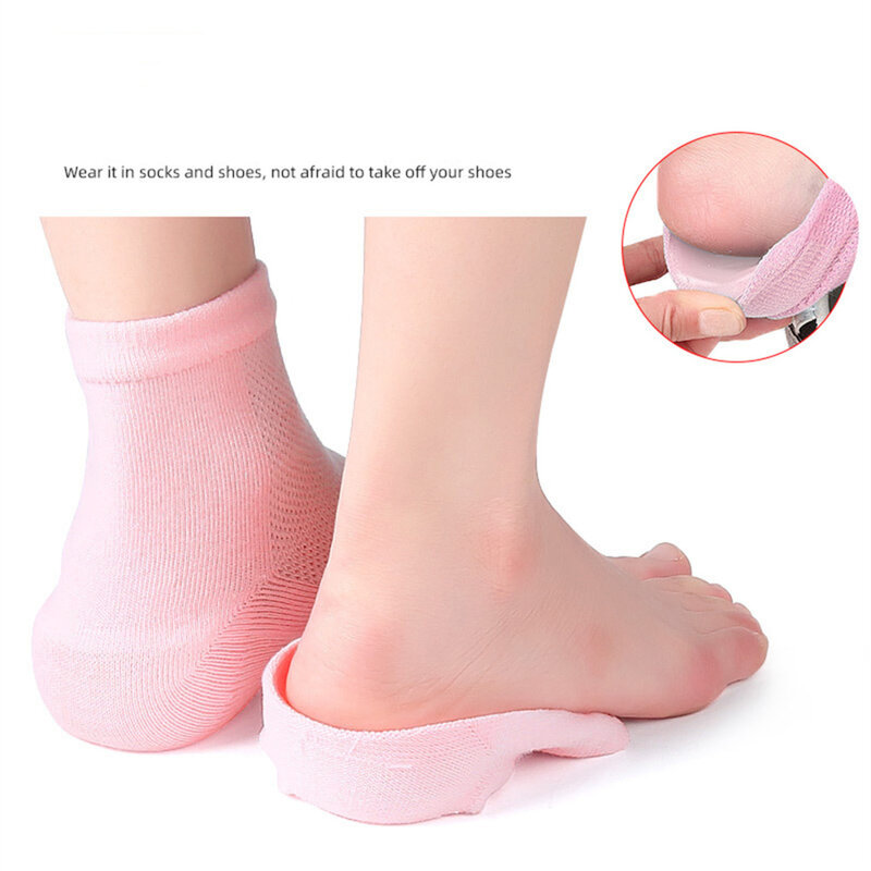 Unisex Height Max Socks Sports Height Max Insoles Half Height Increase Insoles Invisible Shoe Lift Heel Pads Socks