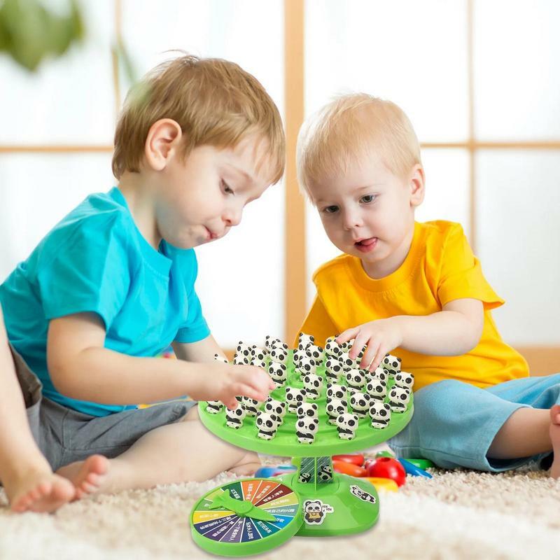 Árbol de equilibrio de rana educativo, juego de matemáticas de madera para niños, juguetes de equilibrio de pensamiento lógico para niñas y niños
