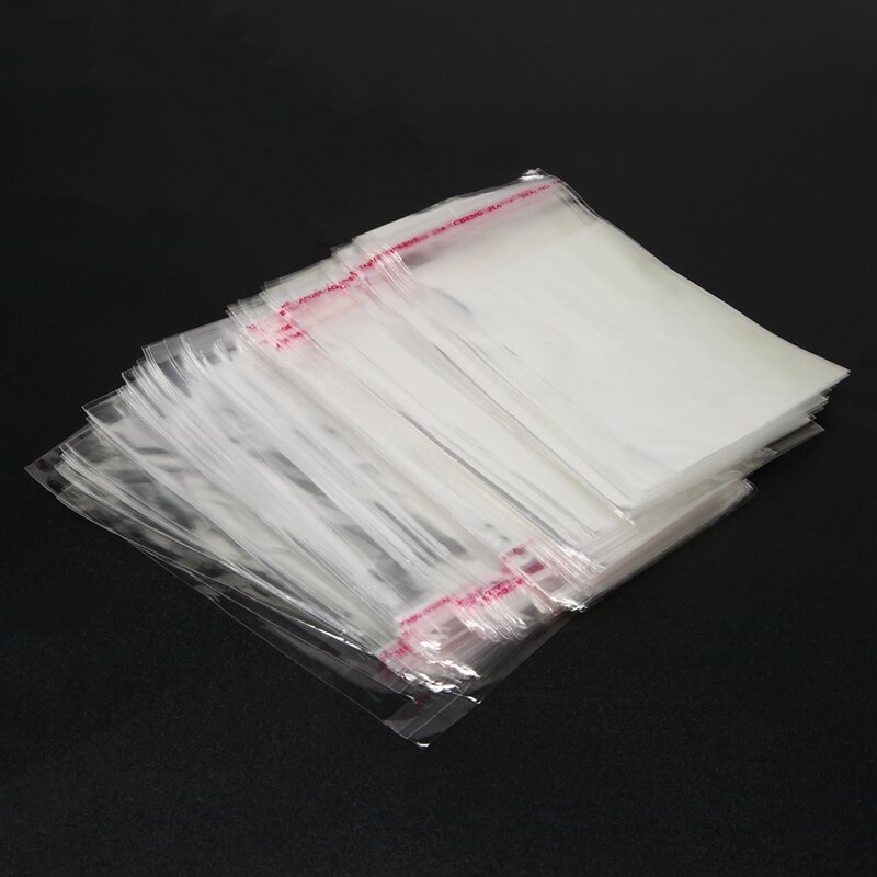 New 200 Clear Self Adhesive 7Cm X 13Cm Peel And Seal Plastic Bags For Small Objects, Jewellery, Arts And Crafts Display Packagin