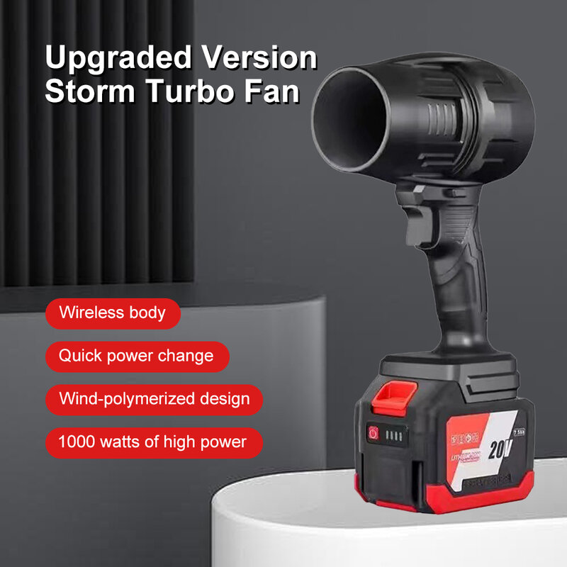 Turbo Fan Lithium violent leaf blowing water blowing high power hair dryer Mini Turbo Jet Fan Handheld Motor