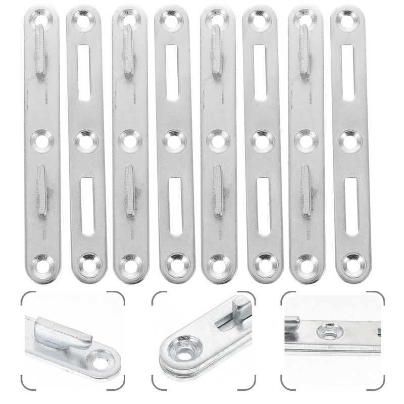 4 Sets Bed Framessss Furniture Bed Rail Connecting Fitting Replacement