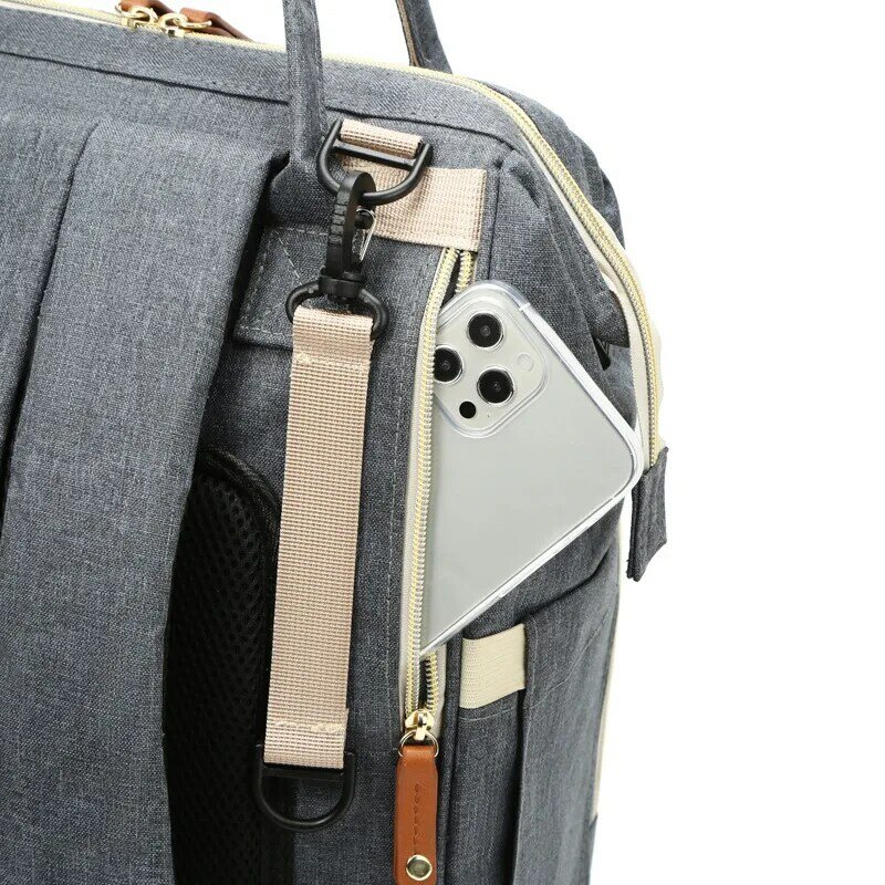 Tas popok ibu, USB, tas ibu ransel kapasitas besar, tas ibu hamil, tas perjalanan anti air, tas popok bayi
