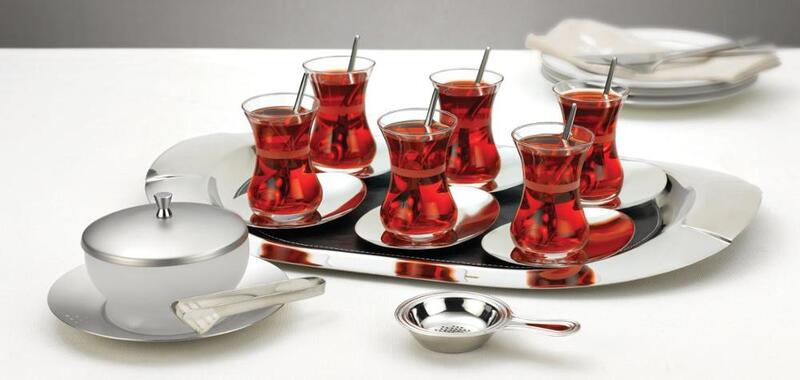 Korkmaz-tetera eléctrica Inox negra, tetera Samovar, práctica y útil, 55 tazas de té a la vez, mantiene el calor, A341-04