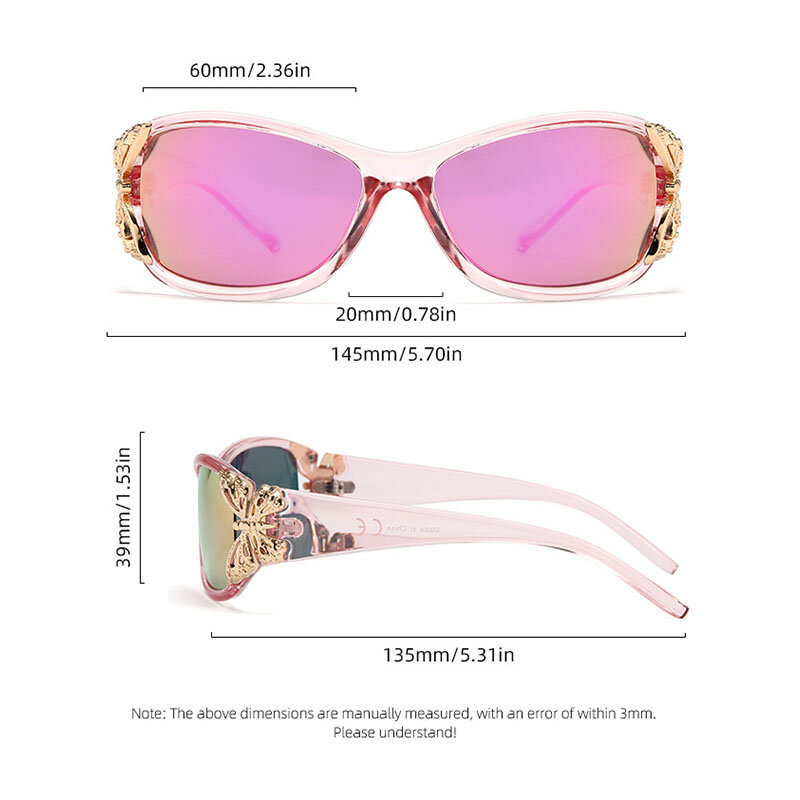 نظارات مربعة صغيرة متدرجة عتيقة للرجال والنساء ، نظارات شمسية Y2K ، علامة تجارية فاخرة ، ظلال مصمم ، نظارات شمسية UV400 مع صندوق ، فاسق