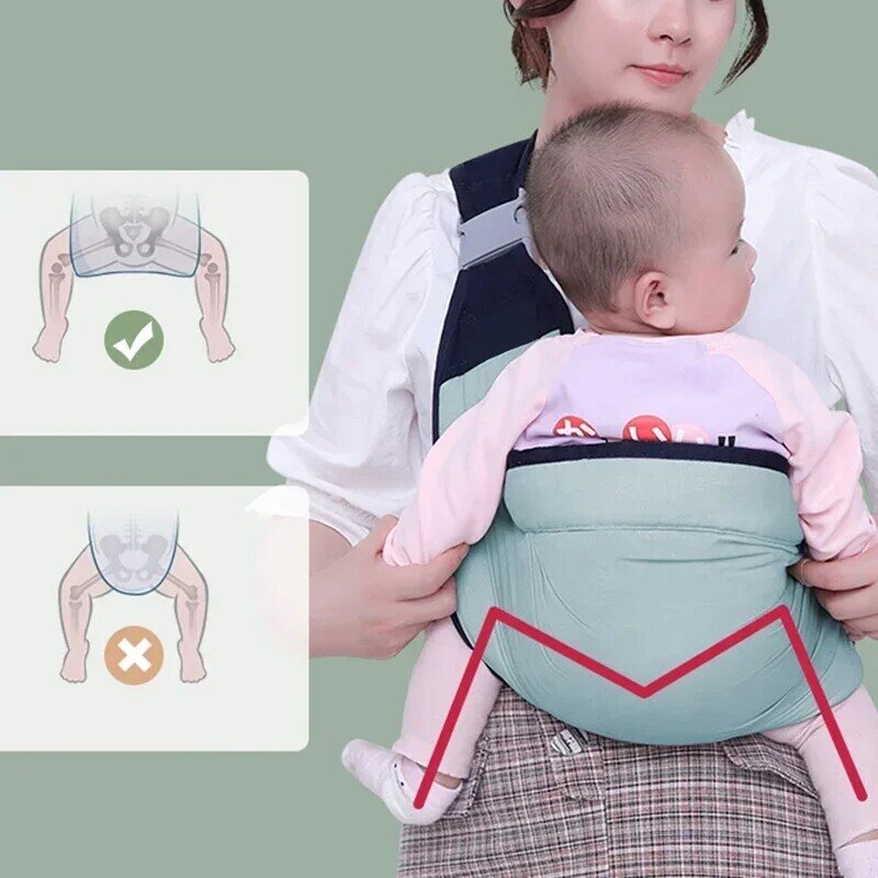 Gendongan bayi ergonomis, pembungkus anak multifungsi, gendongan cincin untuk balita bayi, Aksesori mudah dibawa artefak