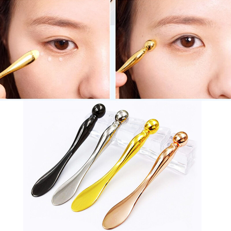 Metal Eye Cream Smear Massage Stick Eye Massage Anti-Wrinkle Eye Cream Face Cream Digging Spoon Beauty Skin Care Tool