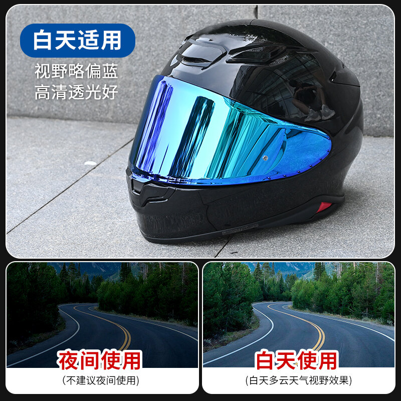Untuk SHOEI RF1400 NXR2 CWR-F2 CWR-F2R Z8 X15 x-fifteen X-SPR Pro helm Visor Lens Shield kaca depan tabir surya pelindung Uv Moto
