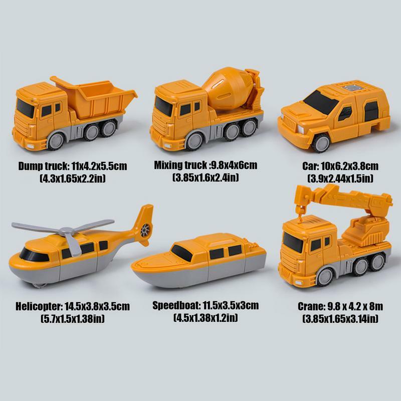 Robot Action Figure Magnetic Transform Engineering Assembled Car Toy Transform Car Robot Toy KidsPlay Construction Vehicles For