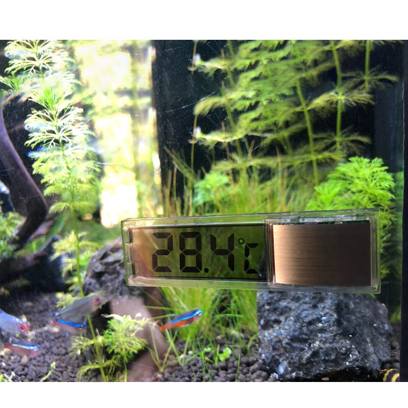 Termômetro digital com tela lcd para aquário, medição de temperatura, medidor de temperatura, acessórios do aquário