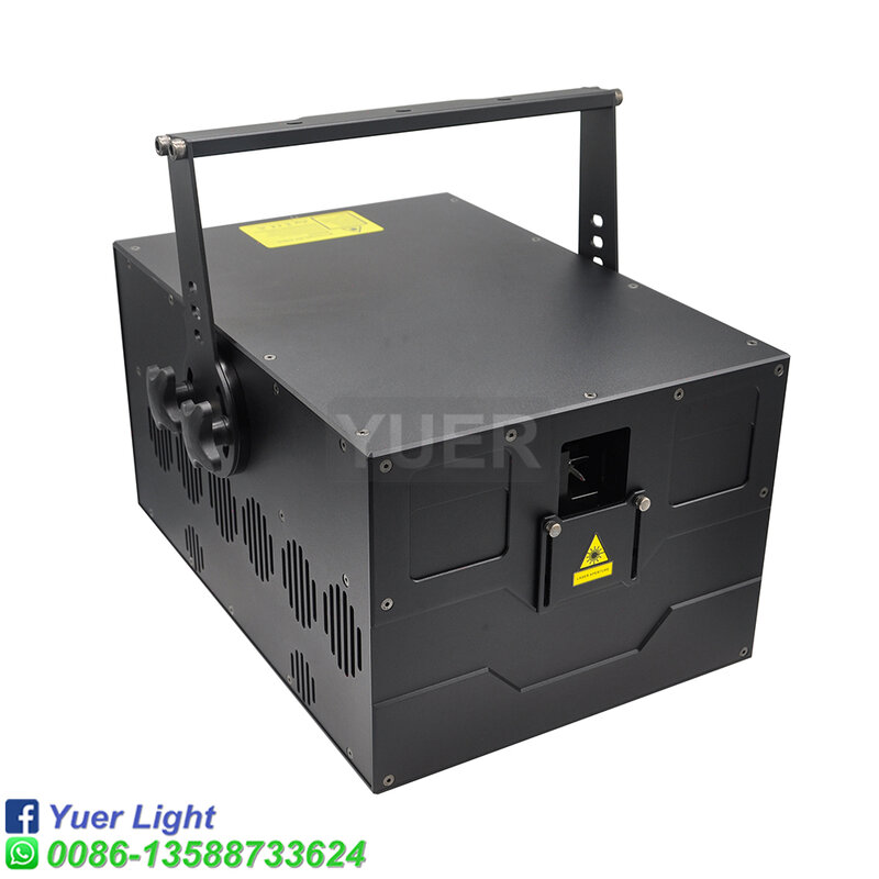 NEW High Power 30W 40Kpps RGB Laser Light Scanning Animation Laser Light Led Party Patterns Laser Projector Flight Case Package