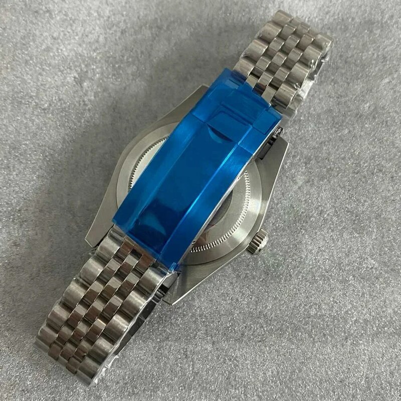 Akcesoria do zegarków 39mm Oyster Perpetual/Dog Tooth Ring Szafirowe szkło Koperta zegarka ze stali nierdzewnej + Możliwość dostosowania mechanizmu NH35/36