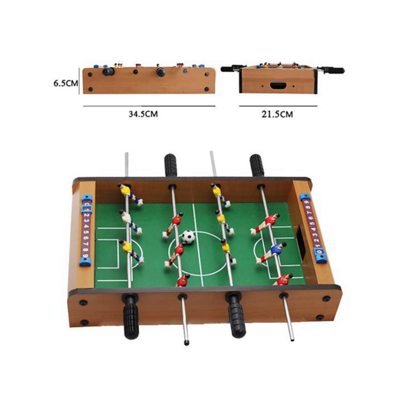 Children's Table Football Table Wooden Tabletop Educational Toys Mini Indoor Table Football Set Camping Essential