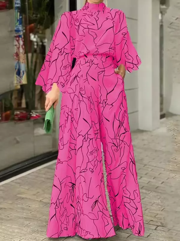 Kama-macacão de manga comprida feminino com estampa de cinto e listras, estilo casual, primavera e outono, 2021