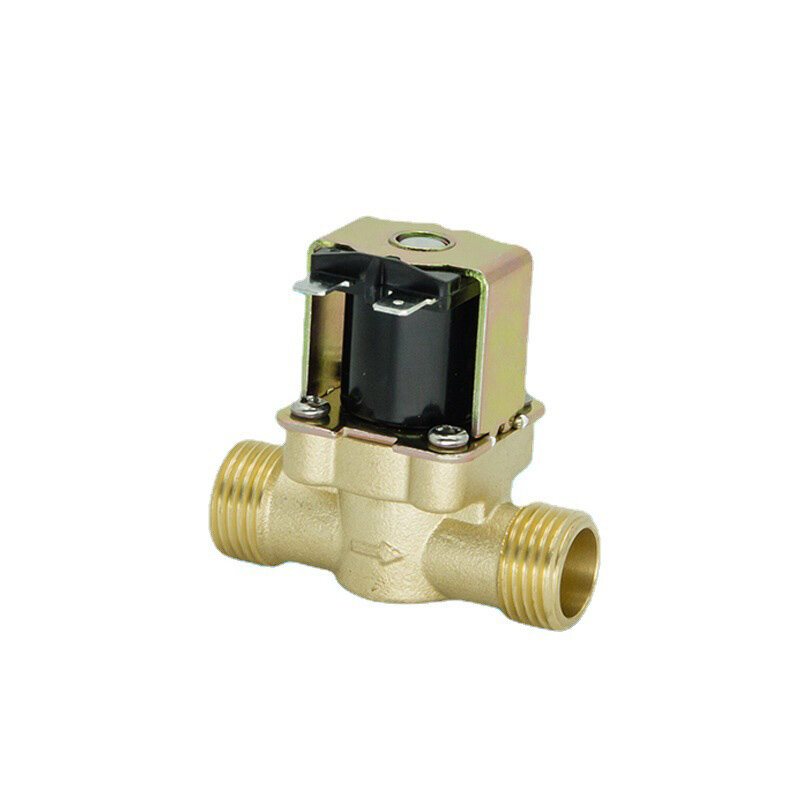 Válvula Solenoide de Sensor de latón G1/2, válvula de entrada de diente interior exterior doble de 4 puntos, válvula de gas, válvula de drenaje, tubería de agua, válvula de encendido/apagado, norm