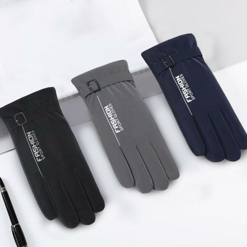 Camping Gloves 1 Pair Windproof Plush One Size  Cozy Washable Camping Gloves for Skating
