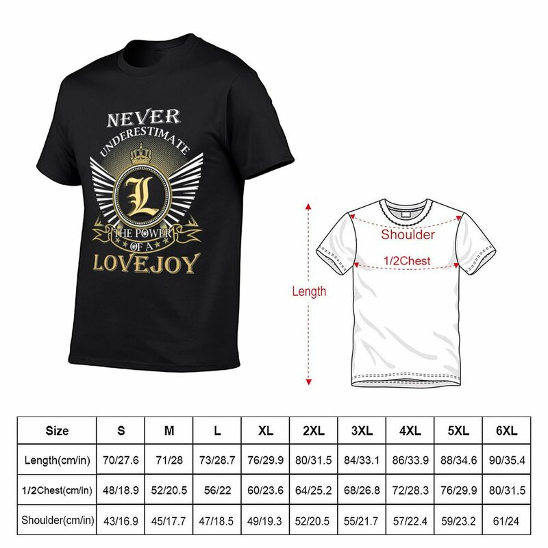 Lovejoy-Camiseta Oversized Masculina, Camisetas de Secagem Rápida, Pacote