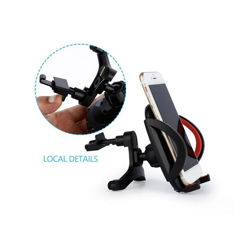 Universal Car Can Rotate 360 Degrees Car Air Vent Phone Holder Navigation for 47-94mm Width Cellphone