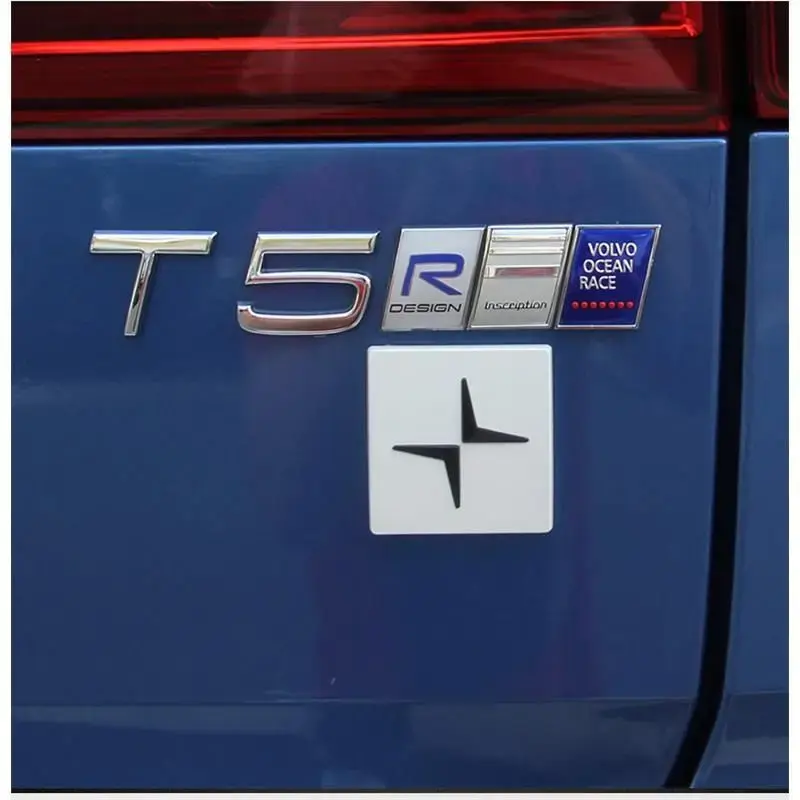 Elk Shield Car Body Tail Logo Badge, Elk Adesivos, para Volvo XC90xc70x60 40V50V60S50S70S9Elk, 2pcs, 3D