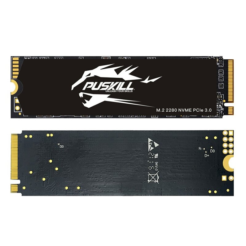 PUSKILL SSD M.2 NVMe 1TB 512GB 256GB 128GB PCIe M2 2280 Disco Duro Disco Interno de Estado Sólido para Ordenador Portátil