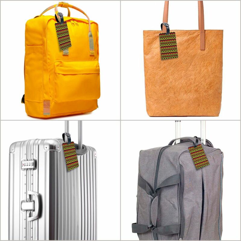 Пользовательская багажная бирка из Японии, регги, раста, пользовательские бирки для багажа, личная Обложка, идентификационная этикетка