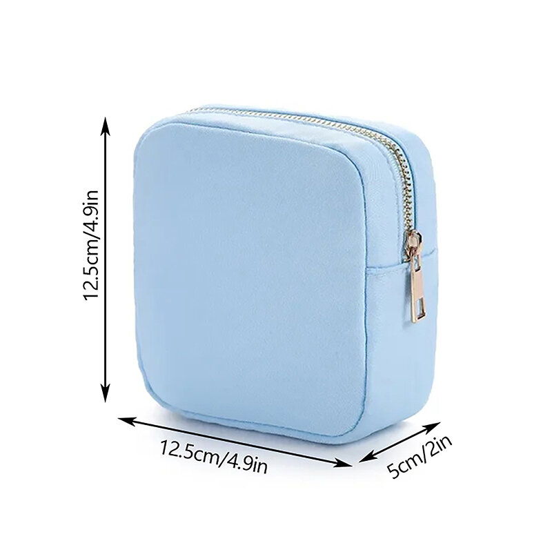 Nilon tas Makeup Mini, kantung penyimpanan kosmetik perlengkapan mandi tahan air multifungsi untuk perlengkapan perjalanan