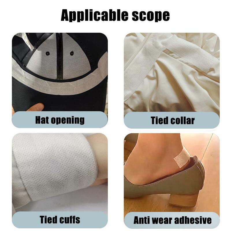 Disposable Men Women Collar Protector Sweat Pads Self-adhesive Summer Neck Collar Shirt Protector Against Liners Sweat Stai W8r0