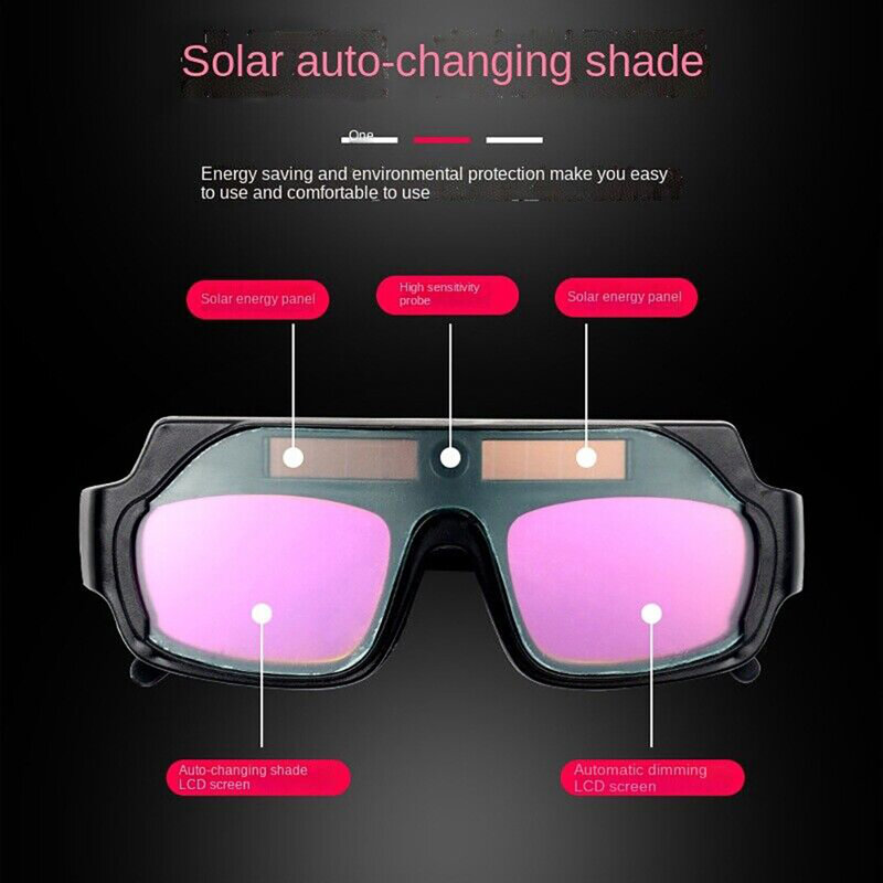 Gafas de soldadura con oscurecimiento automático, lentes de soldadura antiarañazos, Gog Gles, corte por Plasma, Wip, 1 Juego